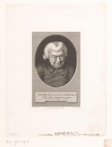 Portret van Salomon Hirzel