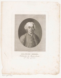Portret van Salomon Hirzel