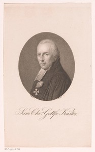 Portret van Samuel Christian Gottfried Küster