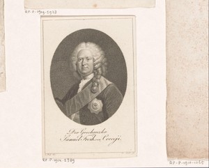 Portret van Samuel, Freiherr von Cocceji