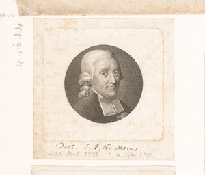 Portret van Samuel Friedrich Nathanael Morus