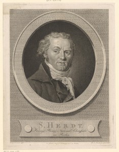 Portret van Samuel Georg Herdt