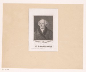 Portret van Samuel Hahnemann