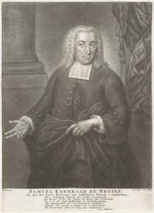 Portret van Samuel Koenraad de Bruine