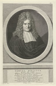 Portret van Samuel Pitiscus op 75-jarige leeftijd