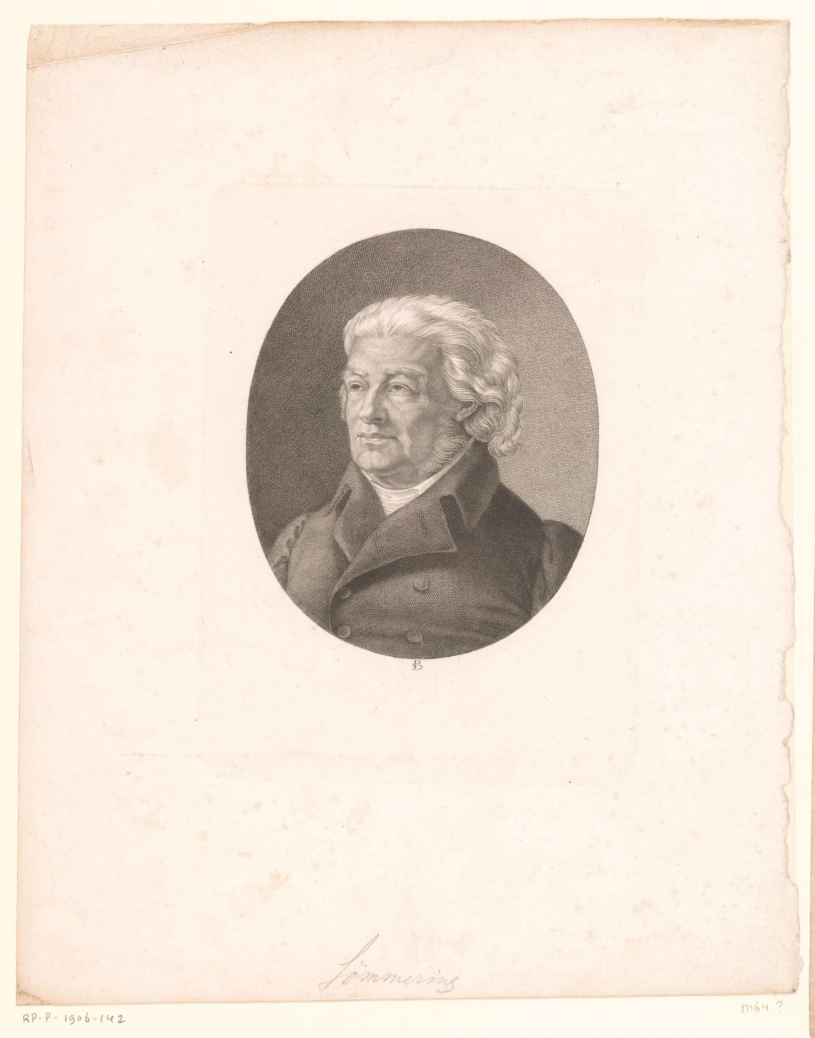 Portret van Samuel Thomas von Sömmerring by Karl Barth