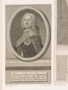 Portret van Samuel von Schmettau