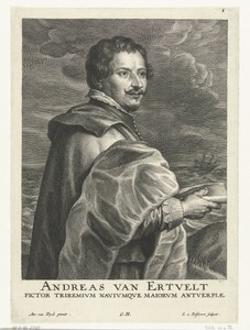 Portret van schilder Andries van Eertvelt