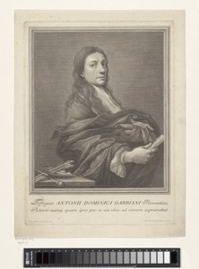 Portret van schilder Anton Domenico Gabbiani