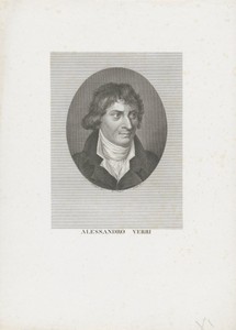 Portret van schrijver Alessandro Verri