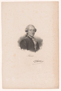 Portret van schrijver Antoine Léonard Thomas
