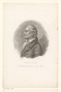 Portret van schrijver en cartograaf Alberto Fortis
