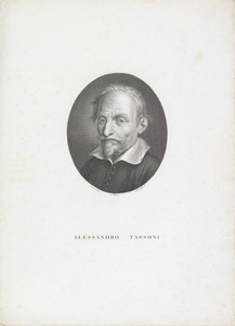 Portret van schrijver en dichter Alessandro Tassoni