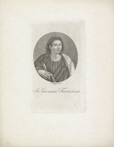 Portret van schrijver Giovanni Fiorentino