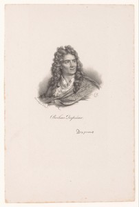 Portret van schrijver Nicolas Boileau