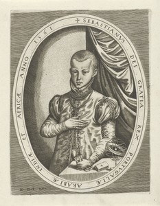 Portret van Sebastiaan I van Portugal