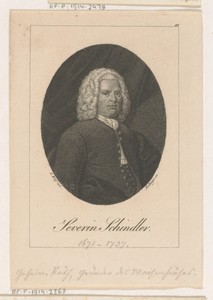 Portret van Severin Schindler