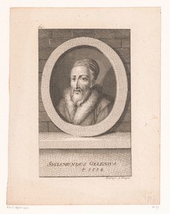 Portret van Sigismund Gelenius