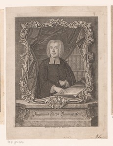 Portret van Sigmund Jacob Baumgarten