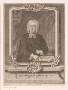 Portret van Sigmund Jacob Baumgarten