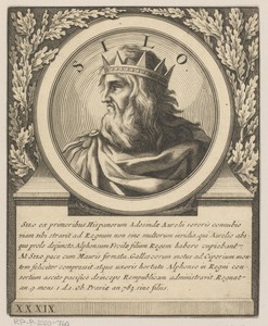 Portret van Silo, koning van Asturië