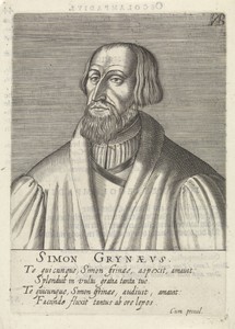 Portret van Simon Grynaeus