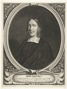 Portret van Simon Simonides op 46-jarige leeftijd
