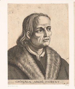 Portret van Simone del Pollaiolo