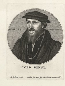 Portret van Sir Anthony Denny