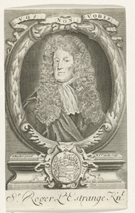 Portret van Sir Roger L'Estrange