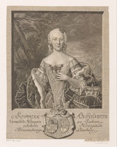Portret van Sophia Antonia von Sachsen-Coburg-Saalfeld