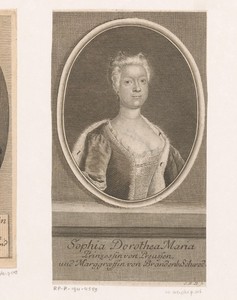 Portret van Sophia Dorothea, koningin van Pruisen