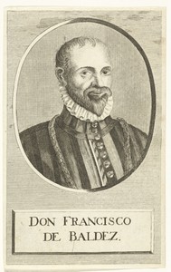 Portret van Spaans militair Francisco de Valdez (Baldes)