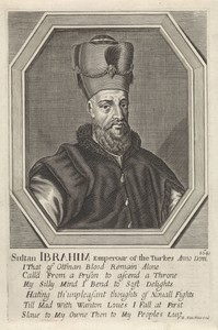 Portret van sultan Ibrahim