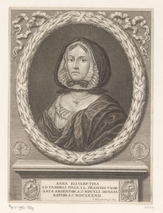 Portret van Susanna Elisabeth Tabor