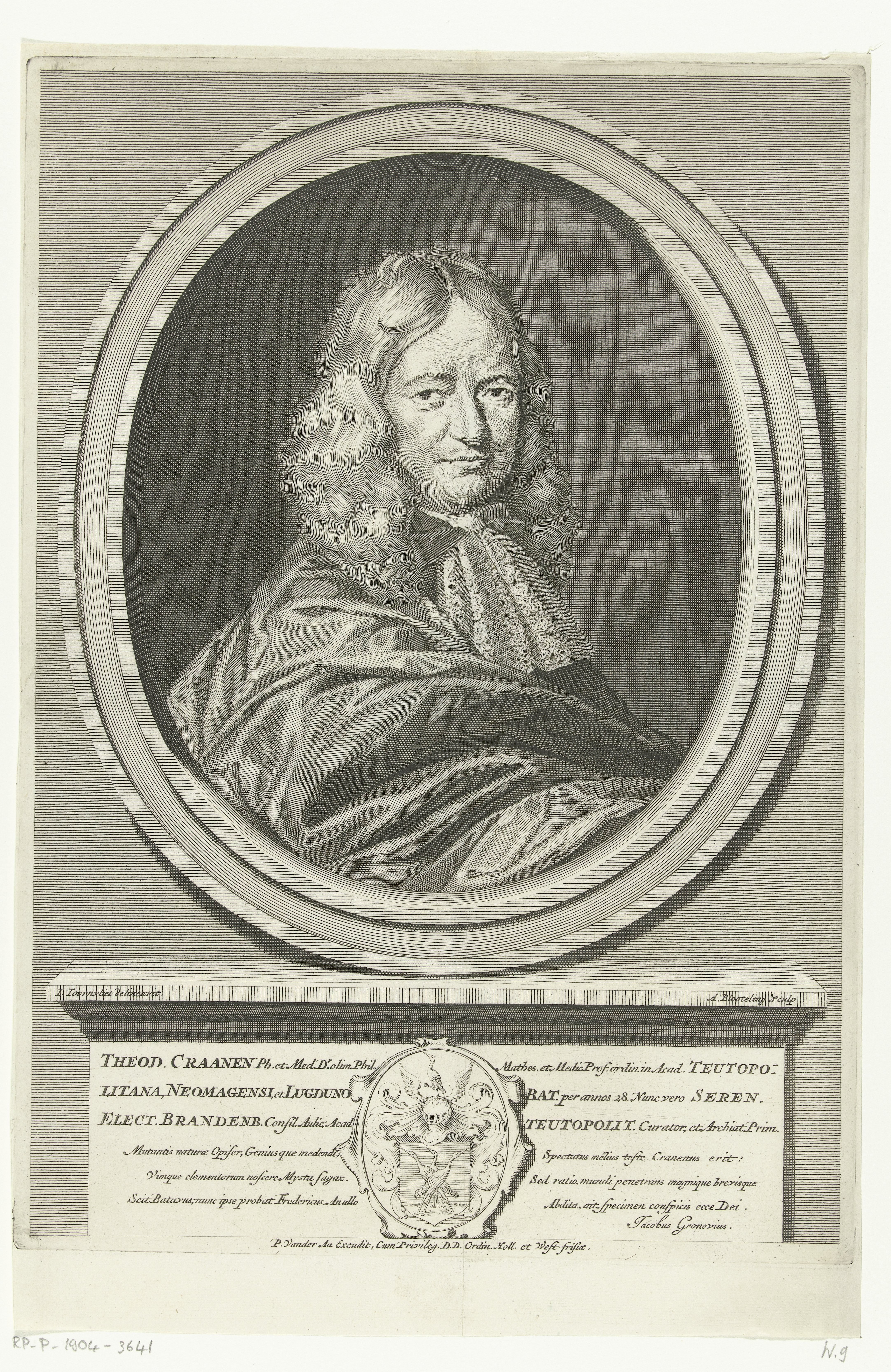 Portret van Theodor Craanen by Abraham Bloteling