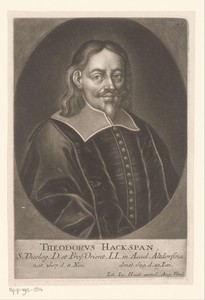 Portret van Theodor Hackspan