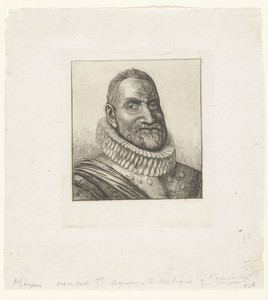 Portret van Théodore Agrippa d'Aubigné