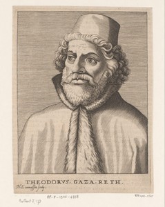 Portret van Theodorus Gaza