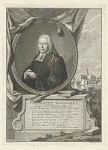 Portret van Theodorus Haganaeus