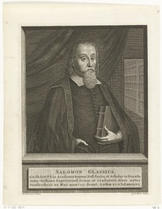 Portret van theoloog Salomo Glassius