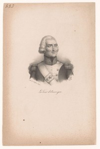 Portret van Théophile Corret de la Tour d'Auvergne