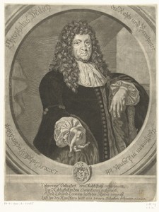 Portret van Theophilus Milich op 72-jarige leeftijd