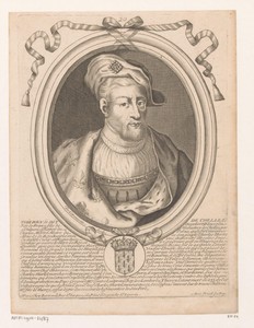 Portret van Theuderik II