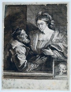 Portret van Titiaan en zijn maitresse