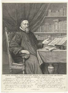 Portret van Tobias Govertsz. van den Wyngaert op 80-jarige leeftijd