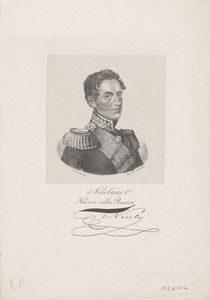 Portret van Tsaar Nicolaas I
