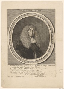 Portret van Ulrich Heinrich Stieber op 43-jarige leeftijd