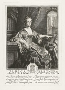 Portret van Ulrika Eleonora van Denemarken