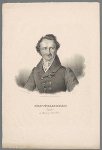 Portret van van Hermann von Pückler-Muskau